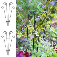 Mtb Silver Coated Wave Pot Trellis Panel 31 Plant Stakes For Climbing Plants Pack Of 2