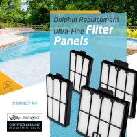 Dolphin Genuine Replacement Part Ultrafine Filter Panels 4Pk Part Number 9991467R4