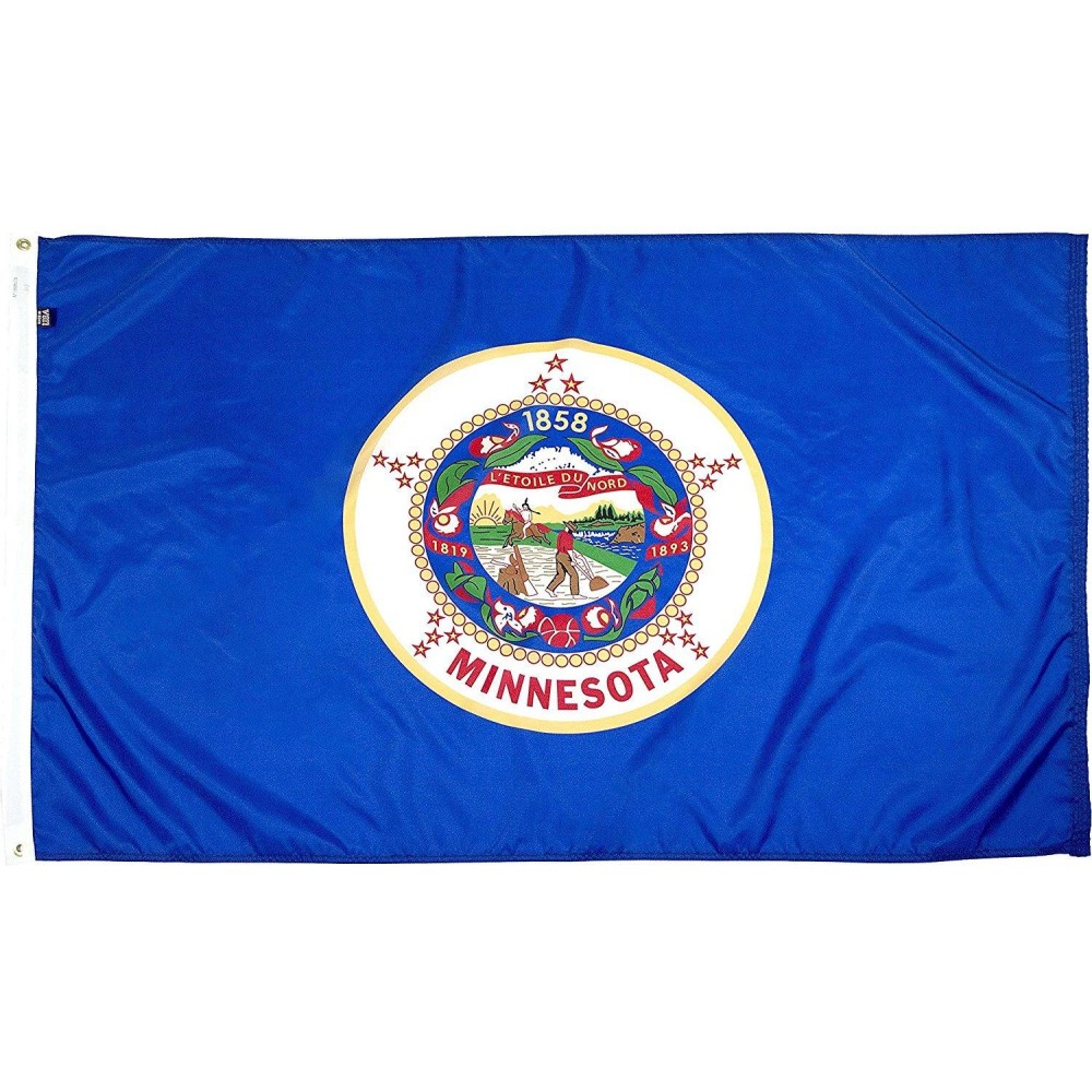 Flagsource Minnesota Nylon State Flag Made In The Usa 3X5