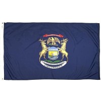 Flagsource Michigan Nylon State Flag Made In The Usa 3X5