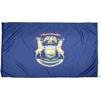 Flagsource Michigan Nylon State Flag Made In The Usa 3X5