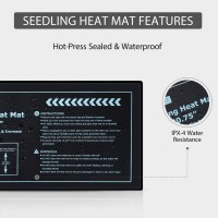 Vivohome 20W Waterproof Seedling Heat Mat For Seed Starting Propagation And Increase Germination Success 10 Inch X 2075 Inch Me