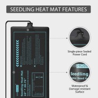 Vivohome 20W Waterproof Seedling Heat Mat For Seed Starting Propagation And Increase Germination Success 10 Inch X 2075 Inch Me