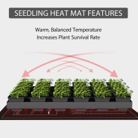 Vivohome 20W Waterproof Seedling Heat Mat For Seed Starting Propagation And Increase Germination Success 10 Inch X 2075 Inch Me