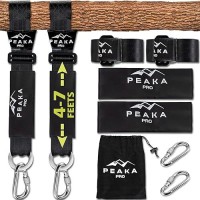 Adjustable Tree Swing Straps Hanging Kit From 43 To 74 Set Of 2 Tree Swing Strap Hanging Extra Long Hammock Tree Str