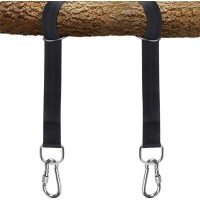 Tree Swing Hanging Straps Kit Holds 2000 Lbs 5Ft Extra Long Strap With Safer Lock Snap Carabiner Hooks Perfect For Tree Swing