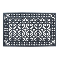 A1 Home Collections Large Outdoor Floor Mat Rubber 24 X36 Ideal For Outside Entryway Scrapes Shoes Clean Of Dirt Grim