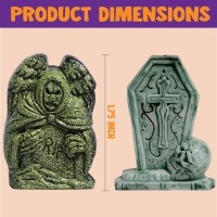 Joyin 12 Packs Halloween Miniature Tombstones Decorations Outdoor Rip Graveyard Tombstones For Halloween Yard Outdoor Indoor De