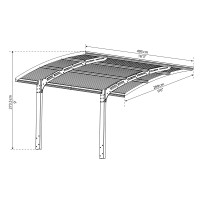 Palram Canopia Arizona Wave 5000 Carport