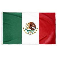 Danf Mexico Flag 3X5 Ft 100D Thicker Polyester Mexican Mx National Flags Double Stitched Quality 3 X 5 Feet With Brass Gromm