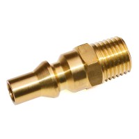 Dozyant Propane Quick Connect Fitting Adapter Full Flow Male Plug X 14 Male Npt For Rv Portable Bbq