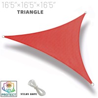 Sunny Guard Sun Shade Sail 165X165X165 Triangle Terra Uv Block Sunshade For Backyard Yard Deck Patio Garden Outdoor Act