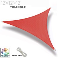 Sunny Guard Sun Shade Sail 12X12X12 Triangle Terra Uv Block Sunshade For Backyard Yard Deck Patio Garden Outdoor Activities A