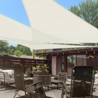 Love Story 16 X 16 X 16 Triangle Cream Sun Shade Sail Canopy Uv Block For Outdoor Patio Garden Backyard