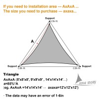 Love Story 16 X 16 X 16 Triangle Cream Sun Shade Sail Canopy Uv Block For Outdoor Patio Garden Backyard