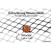 Alpinereach Koi Pond Netting Kit 15 X 20 Ft Black Heavy Duty Woven Fine Mesh Net Cover For Leaves Protects Koi Fish From Blue