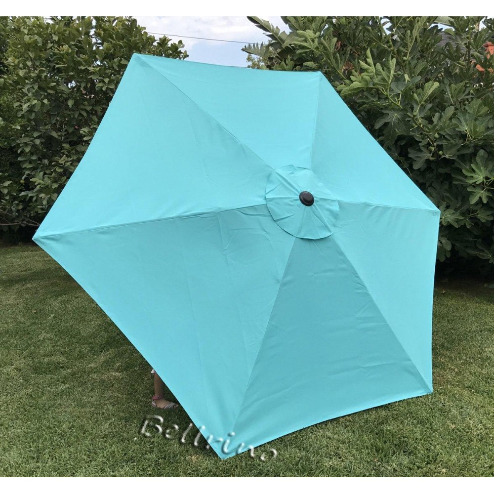 Bellrino Replacement Peacock Blue Umbrella Canopy For 9 Ft 6 Ribs Canopy Only Peacock Blue96