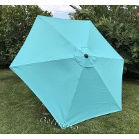 Bellrino Replacement Peacock Blue Umbrella Canopy For 9 Ft 6 Ribs Canopy Only Peacock Blue96