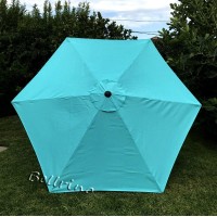 Bellrino Replacement Peacock Blue Umbrella Canopy For 9 Ft 6 Ribs Canopy Only Peacock Blue96