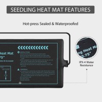 Vivohome 20W Waterproof Seedling Heat Mats For Seed Starting Propagation And Increase Germination Success 10 Inch X 2075 Inch P