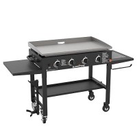 Blackstone 36 Cooking Station 4 Burner Propane Fuelled Restaurant Grade Professional 36 Inch Outdoor Flat Top Gas Griddle With