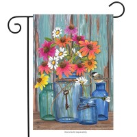 Farm Fresh Flowers Spring Garden Flag Mason Jars 18 X 125 Briarwood Lane