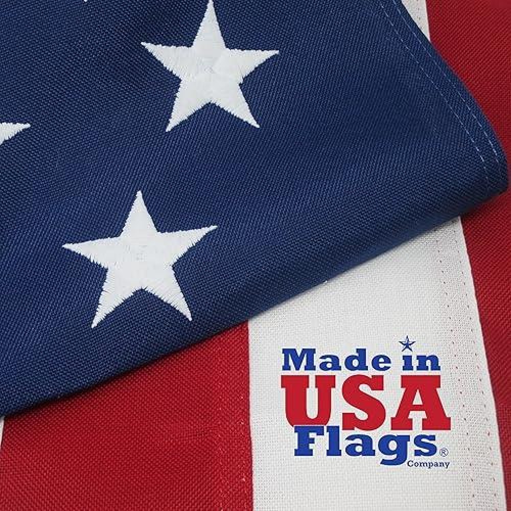 Made In Usa Flags Co Heavy Duty 4X6 American Flag Usa Flag With Premium Polymax Polyester Sewn Stripes Embroidered Stars