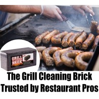 Commercial Grade Grill Cleaning Brick Bulk 12 Pack By Avant Grub. Pumice Stone Cleaner Tool Cleans And Sanitizes Restaurant Flat Top Grills Or Griddles Effectively Without Harsh Chemicals Or Abrasives