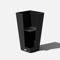 Veradek Vresin Indooroutdoor Taper Planter 30 Inch Black