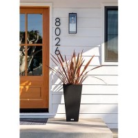 Veradek Vresin Indooroutdoor Taper Planter 30 Inch Black