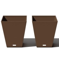 Veradek Pure Series Nobleton Plastic Planter Large Pots For Indoor Or Outdoor Porchpatio Durable Allweather Use With Draina