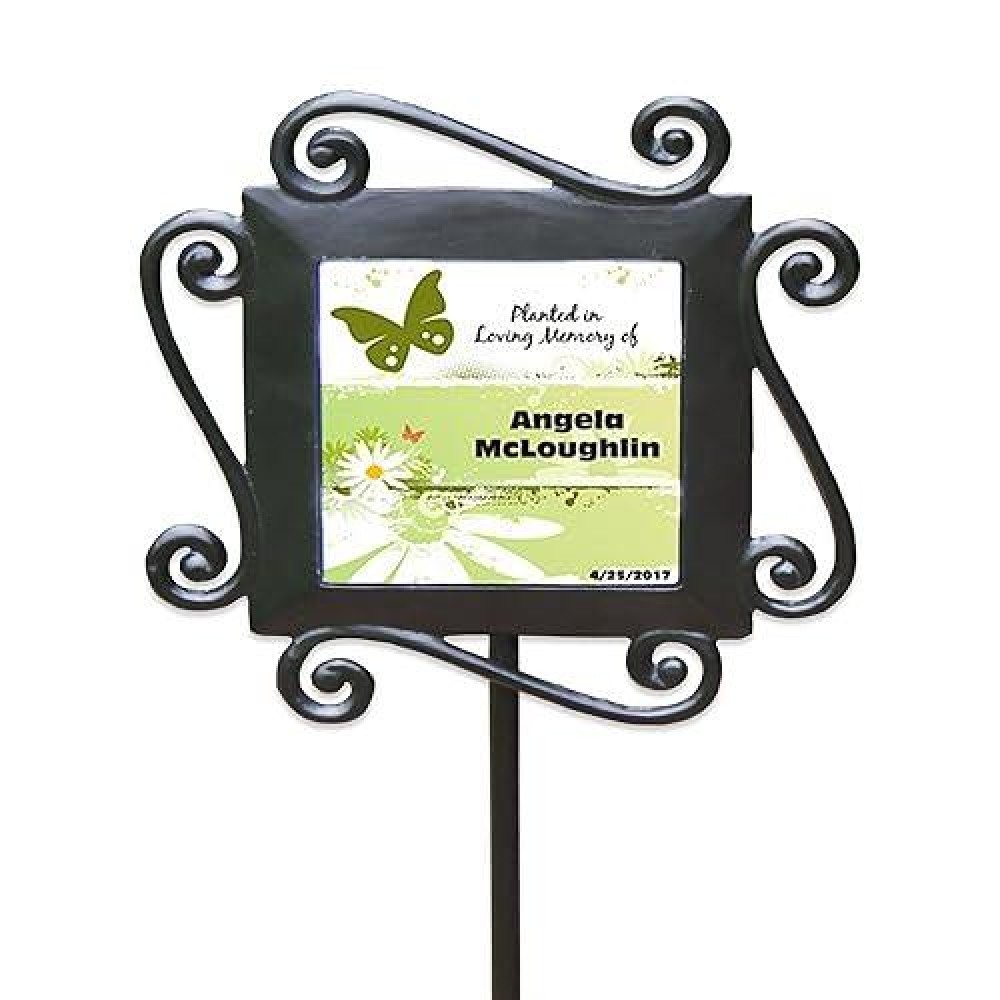 Giftsforyounow Personalized Planted In Loving Memory Garden Stake 28 X 85 Inches Butterfly