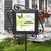 Giftsforyounow Personalized Planted In Loving Memory Garden Stake 28 X 85 Inches Butterfly