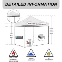 Eurmax Usa Standard 10X10Ft Patio Pop Up Canopy Tent For Outdoor Events Commercial Instant Canopies With Heavy Duty Roller Bag Bonus 4 Canopy Sand Bags(Red)