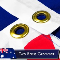 G128 Australia Australian Flag 3X5 Ft Liteweave Series Printed 100D Polyester Country Flag Vibrant Colors Brass Grommets