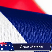 G128 Australia Australian Flag 3X5 Ft Liteweave Series Printed 100D Polyester Country Flag Vibrant Colors Brass Grommets