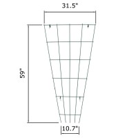 Mtb Green Pvc Pot Trellis 59 Inch X 315 Inch Metal Plant Stakes For Climbing Plants Pack Of 2 Plant Support