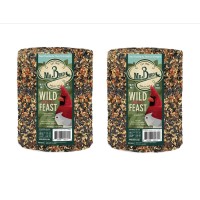 2Pack Of Mr Bird Wild Bird Feast Birdseed Large Cylinder 4 Lbs