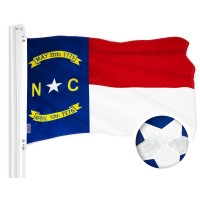 G128 North Carolina State Flag 3X5 Ft Toughweave Series Embroidered 300D Polyester Embroidered Design Indooroutdoor Bra