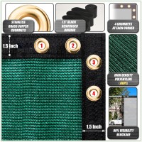 Colourtree 6 X 50 Green Fence Privacy Screen Windscreen Cover Fabric Shade Tarp Netting Mesh Cloth Commercial Grade 170 Gsm