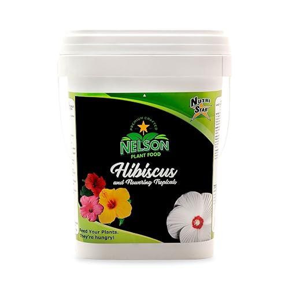 Nelson Plant Food Nutristar Hibiscus Fertilizer Outdoor And Indoor Plant Food Tropical Hibiscus Fertilizer For All Floweri