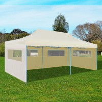 vidaXL Cream Foldable Popup Party Tent 910x198 41582