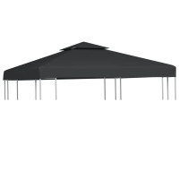 vidaXL Gazebo Covers 2Tier Canopy Top Replacement Sunshade for Garden Patio Beach Outdoor Gazebo Cover with Durable Polyeste