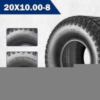 Maxauto 20X10.00-8 Lawn Mower Tires  20X10-8 Tractor Turf Tire  20X10X8 Nhs Tires  4Pr/Ply Tubeless  Set Of 2