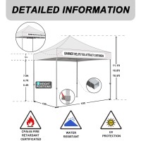 Eurmax Usa Standard 10X10Ft Patio Pop Up Canopy Tent For Outdoor Events Commercial Instant Canopies With Heavy Duty Roller Bag Bonus 4 Canopy Sand Bags (White)