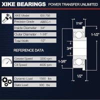 Xike 10 Pack Id 34 X Od 138 Lawn Mower Wheel Flanged Bearing Replacement For Jd Am118315 Am127304 Toro 110513 251210