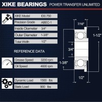 Xike 4 Pcs Id 34 X Od 138 Lawn Mower Wheel Flanged Bearing Replacement For Jd Am118315 Am127304 Toro 110513 251210 G