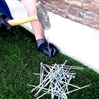 Usa Made 75 Nails Per Bag Synthetic Grass Landscape 55 Stakes 25 Lbs Galvanized Boxed Spikes For Securing Artificial Tur