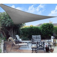 Sunny Guard Sun Shade Sail 12X12X12 Triangle Dark Grey Uv Block Sunshade For Backyard Yard Deck Patio Garden Outdoor Activiti