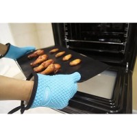 Loveuing Kitchen Oven Gloves Silicone And Cotton Doublelayer Heat Resistant Oven Mittsbbq Glovesgrill Gloves Perfect For